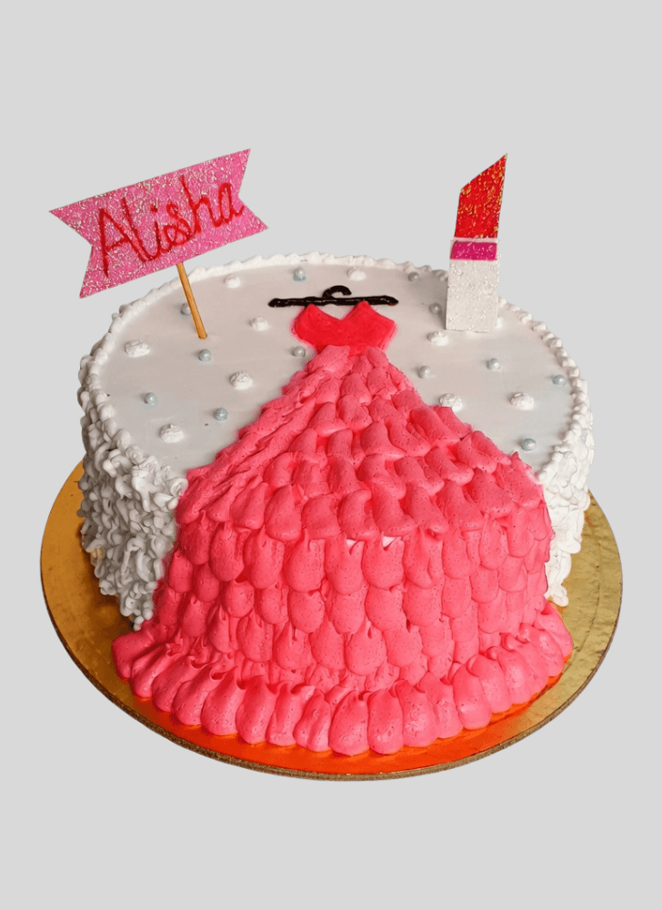 Wonderful Frock Cake Design