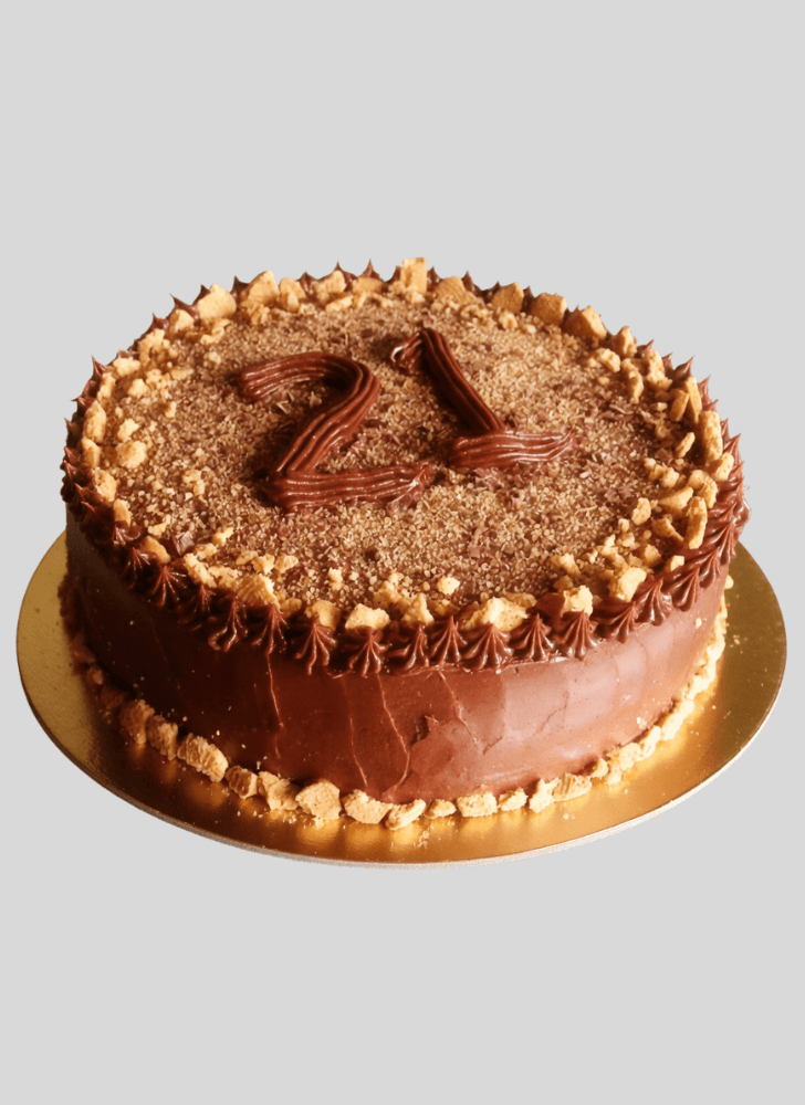 Dazzling Golden Gaytime Cake