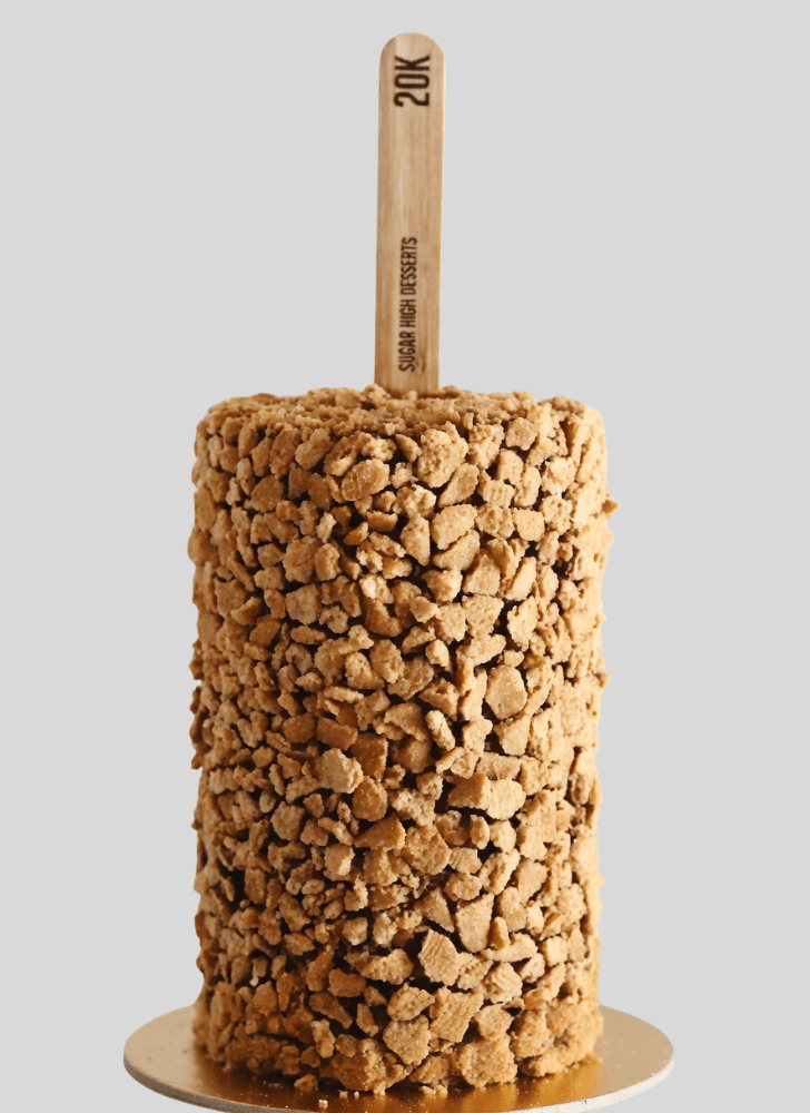 Elegant Golden Gaytime Cake