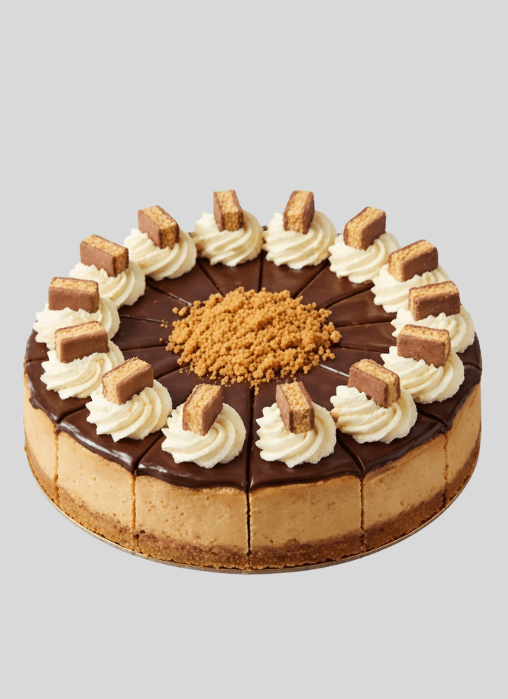 Pretty Golden Gaytime Cake
