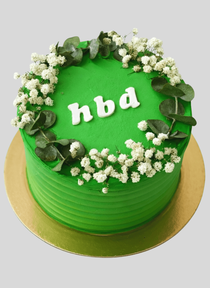 Alluring Green Cake
