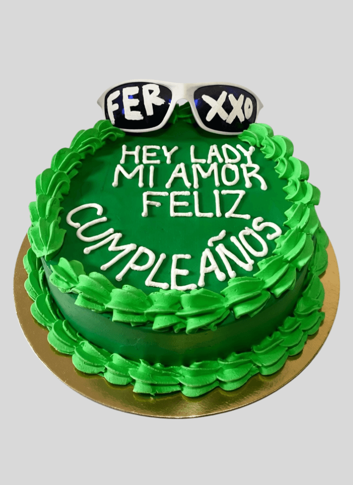Appealing Green Cake