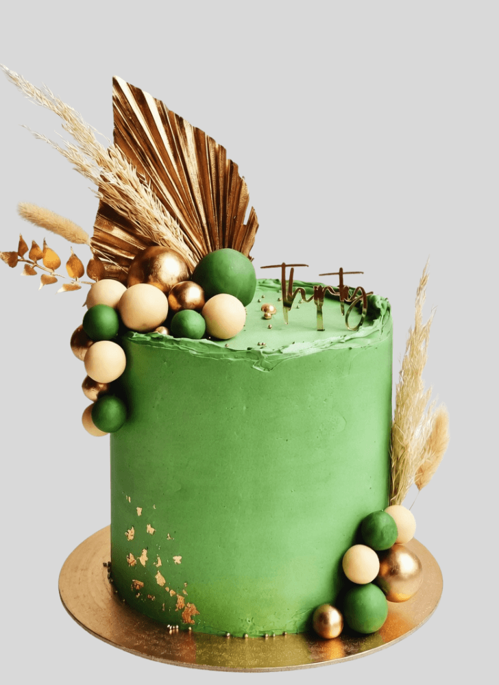 Captivating Green Cake
