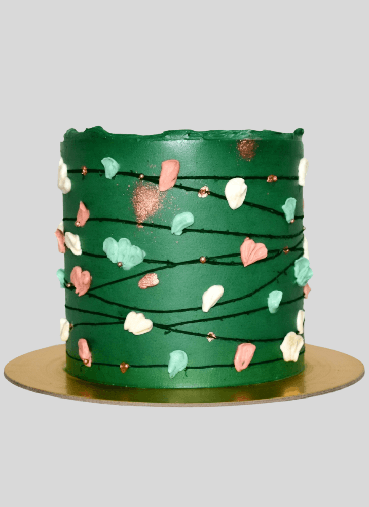 Comely Green Cake