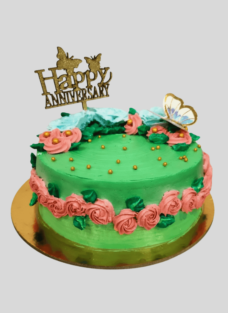 Dazzling Green Cake
