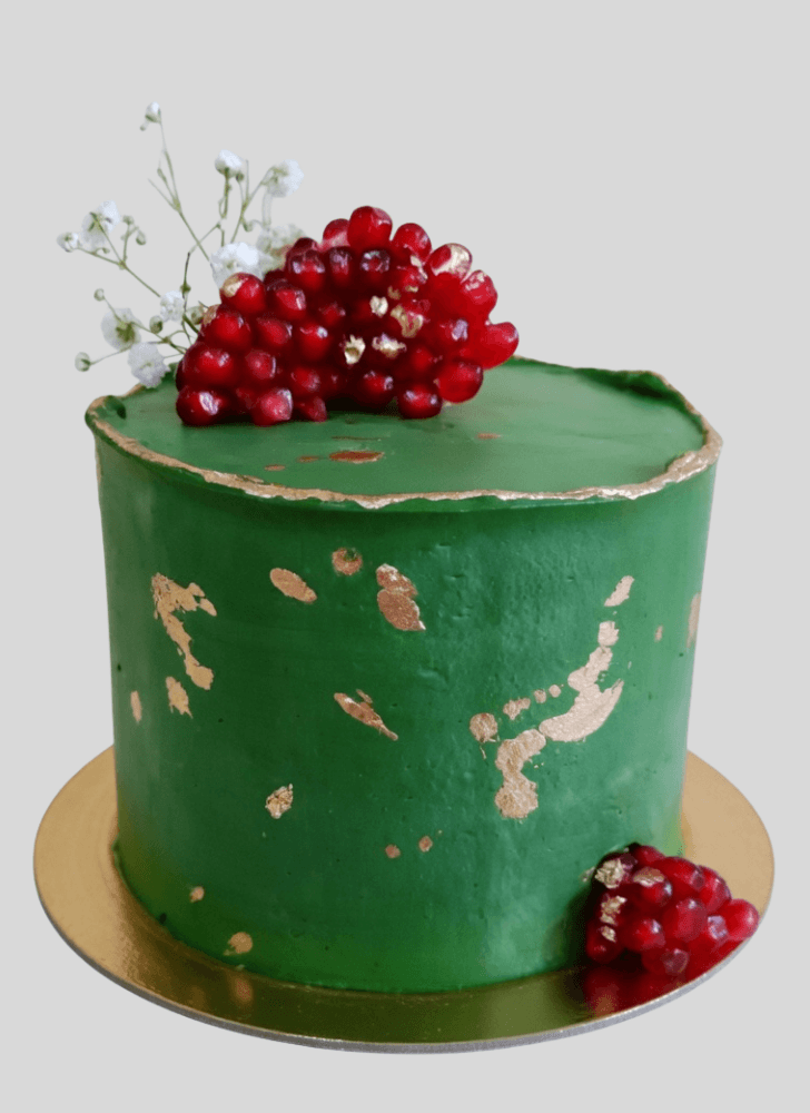 Enthralling Green Cake