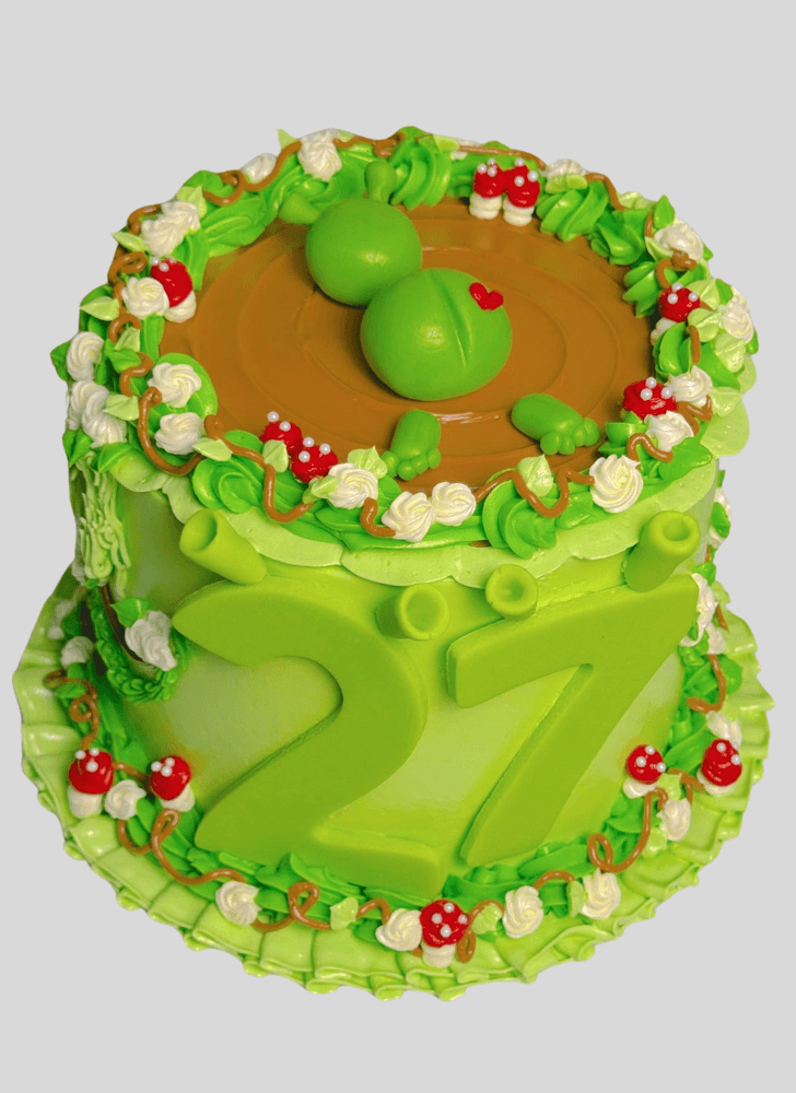 Enticing Green Cake