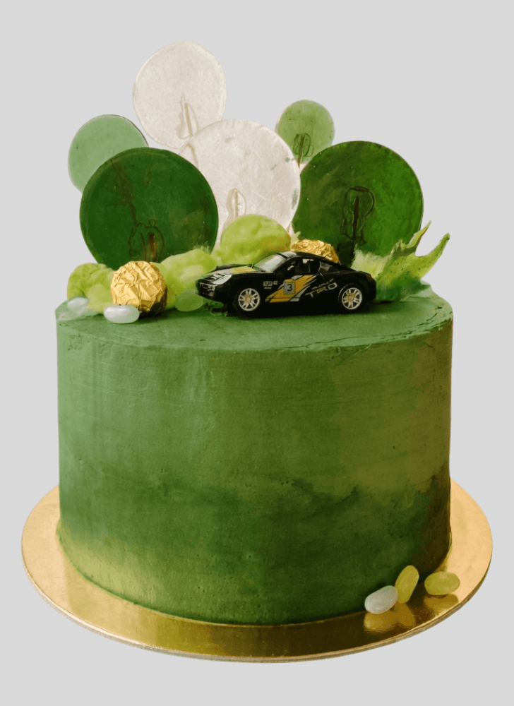 Graceful Green Cake