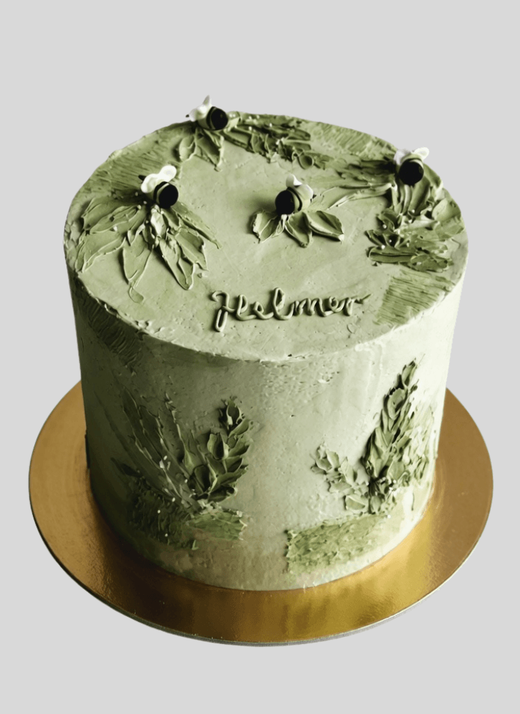 Lovely Green Cake Design