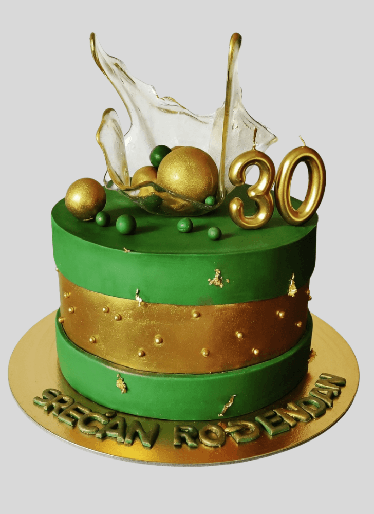 Mesmeric Green Cake
