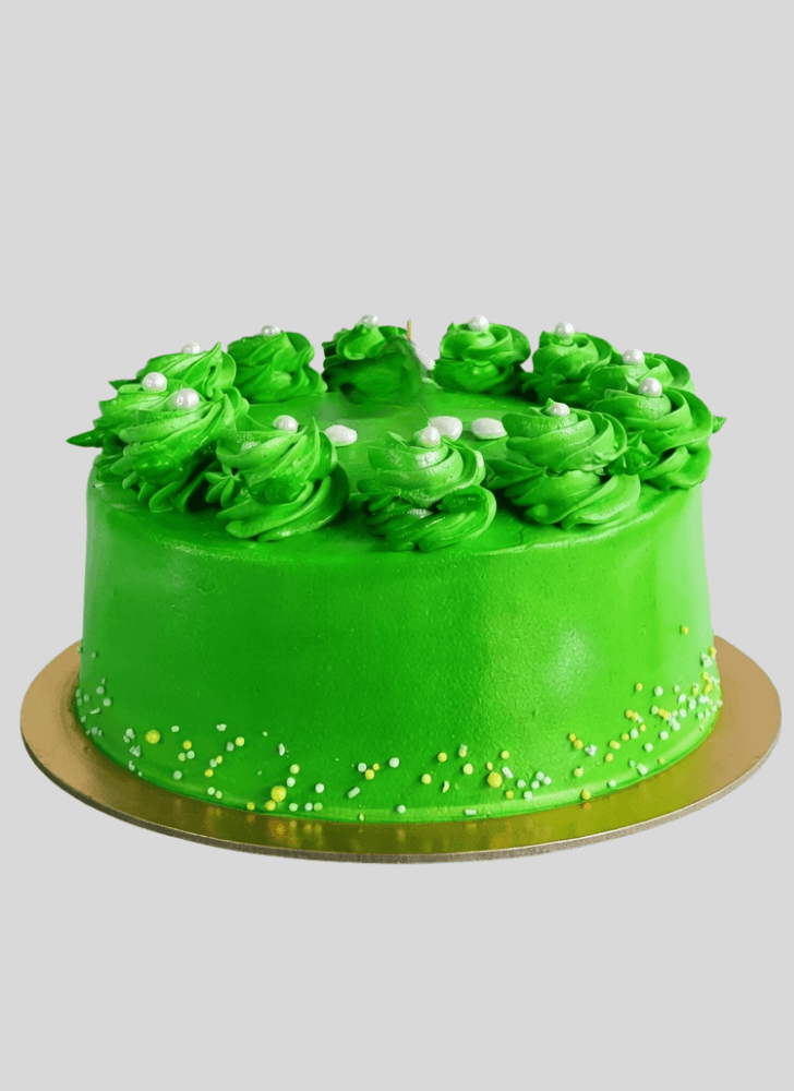 Pretty Green Cake