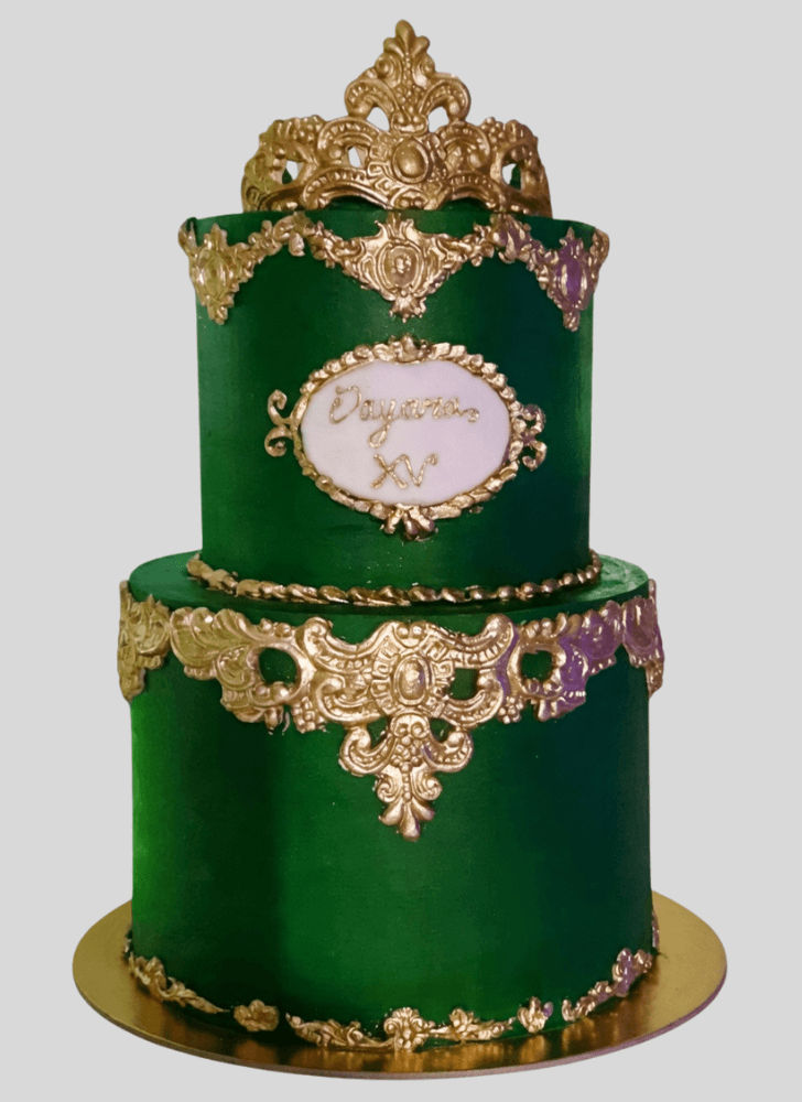 Resplendent Green Cake