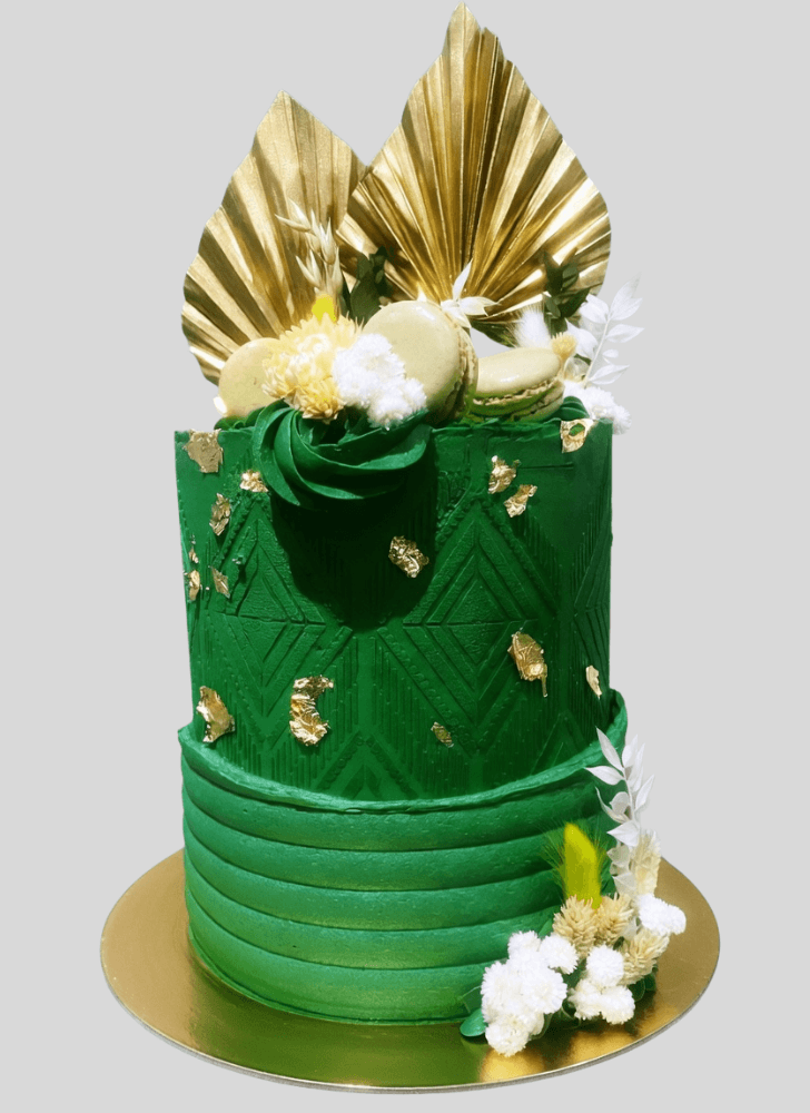 Wonderful Green Cake Design