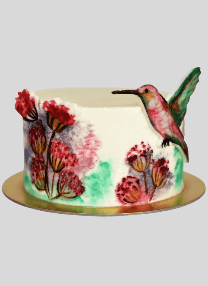 Admirable Humming Bird Cake Design