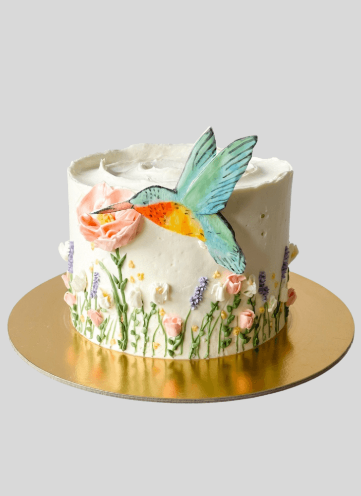 Wonderful Humming Bird Cake Design