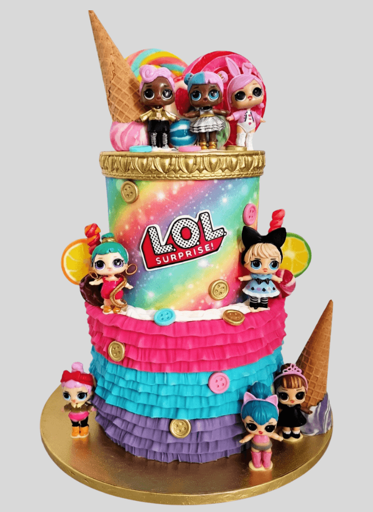 Dazzling Lol Surprise Doll Cake