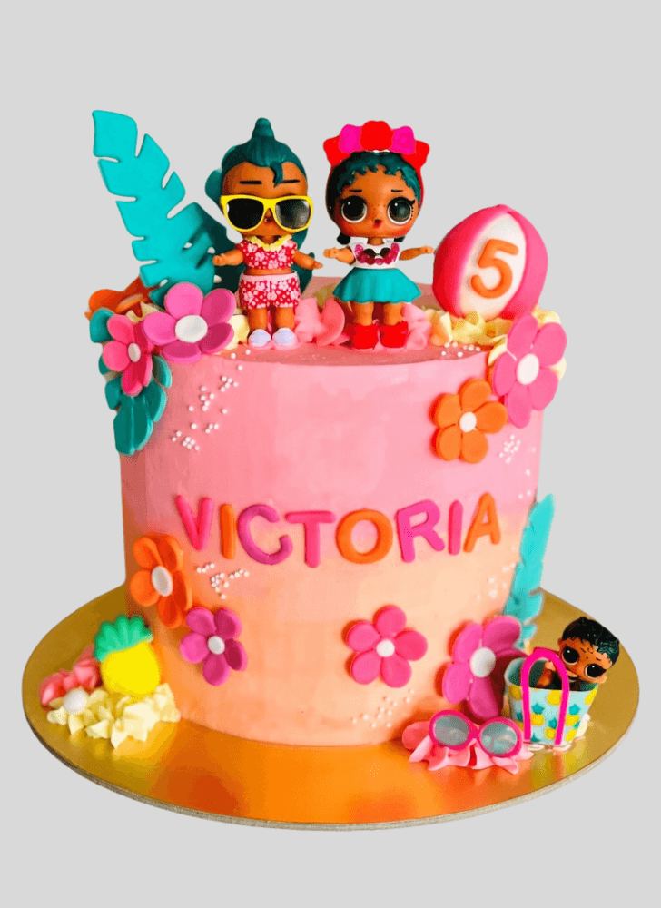 Elegant Lol Surprise Doll Cake