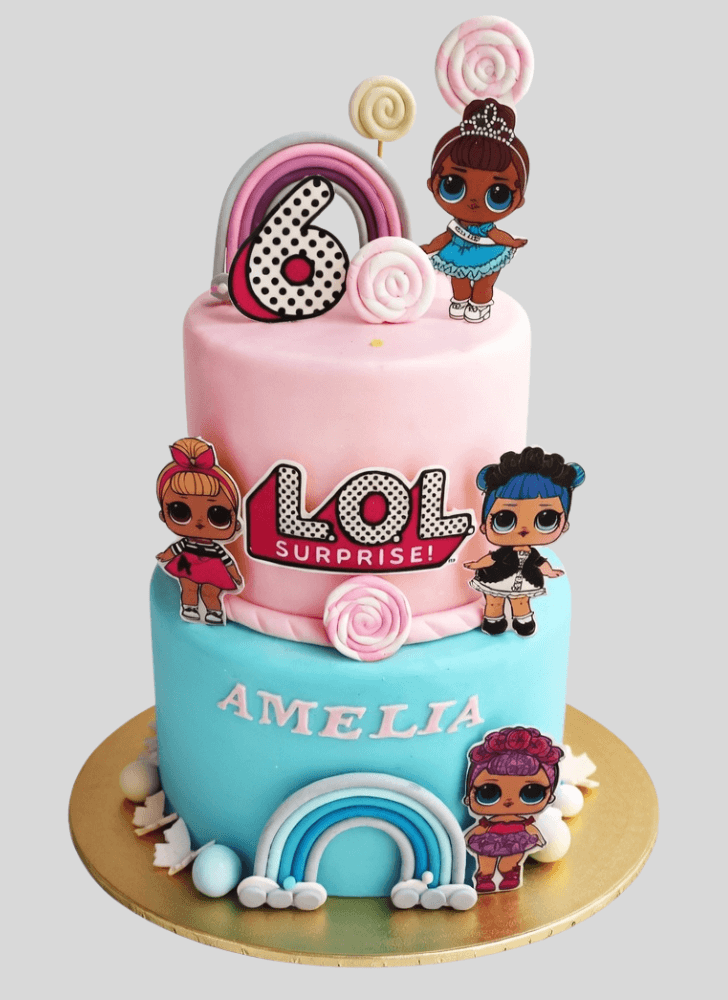 Fetching Lol Surprise Doll Cake
