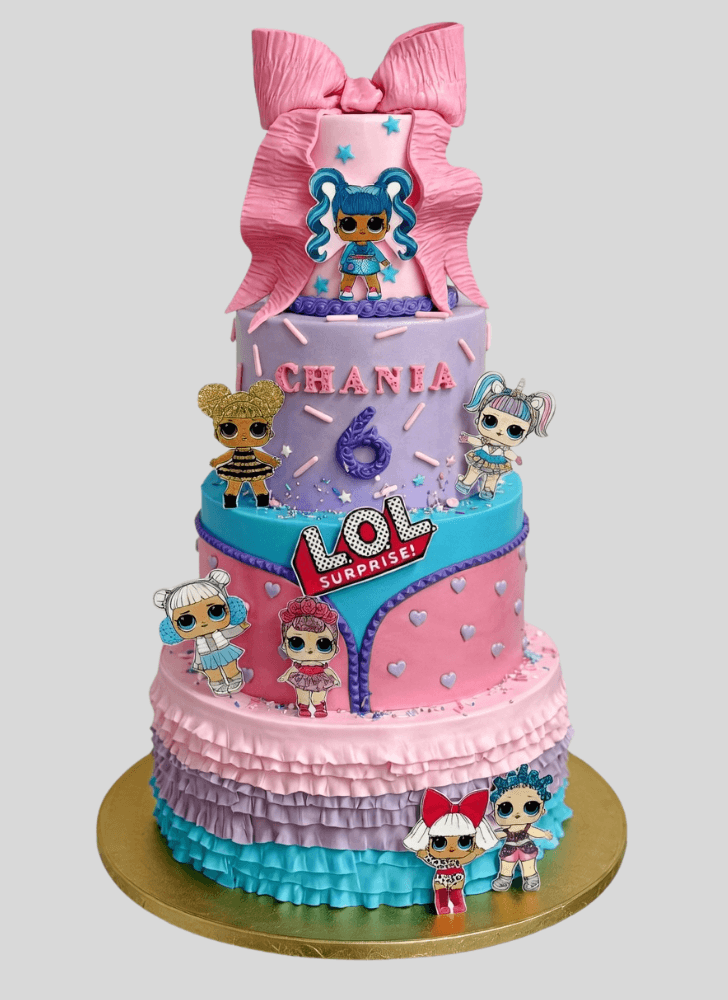 Lovely Lol Surprise Doll Cake Design