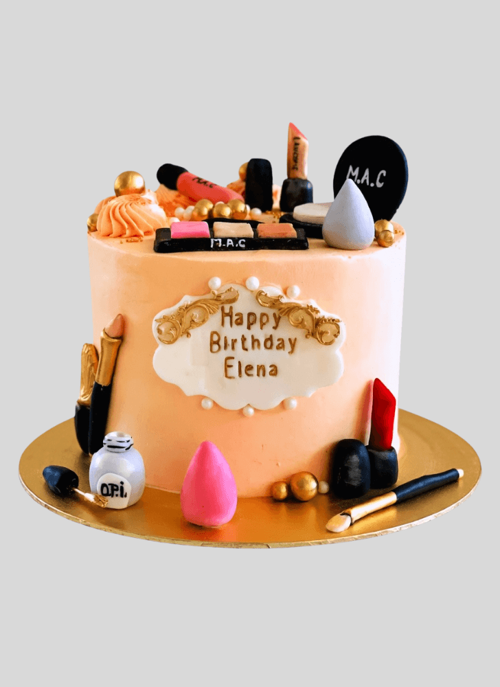 Adorable Makeup Cake