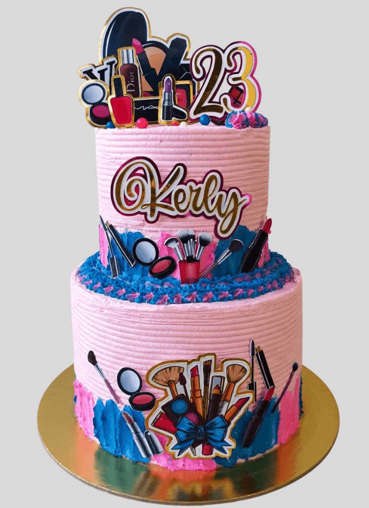 Appealing Makeup Cake