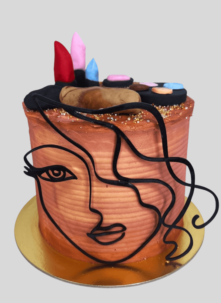 Classy Makeup Cake