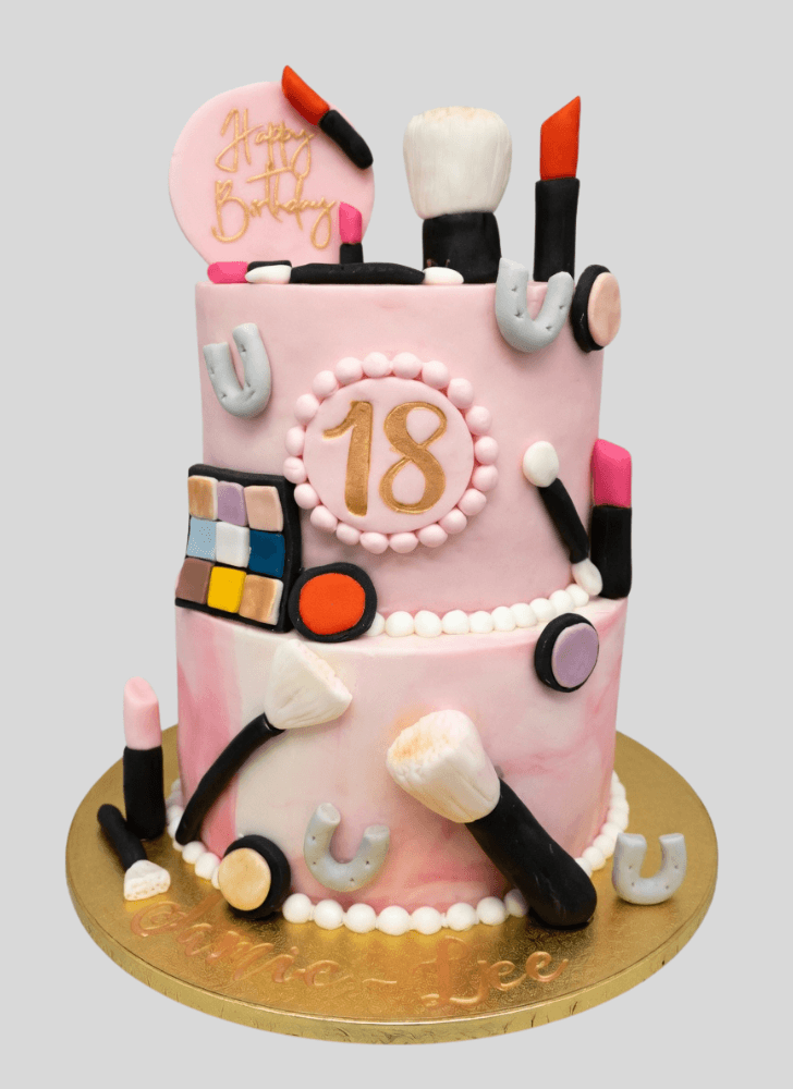 Enticing Makeup Cake