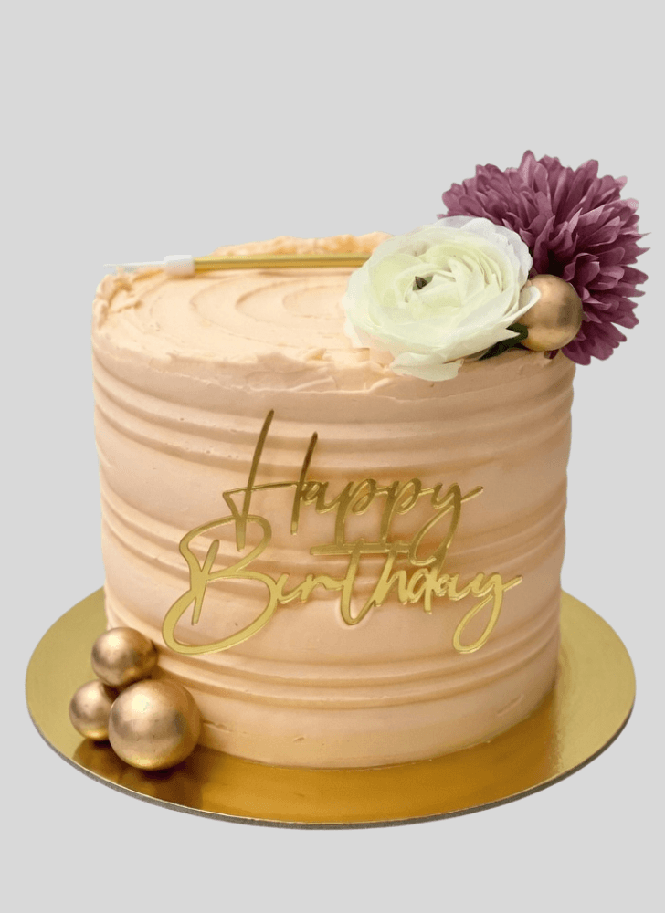 Admirable Peachy Cake Design