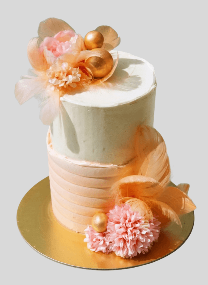 Alluring Peachy Cake