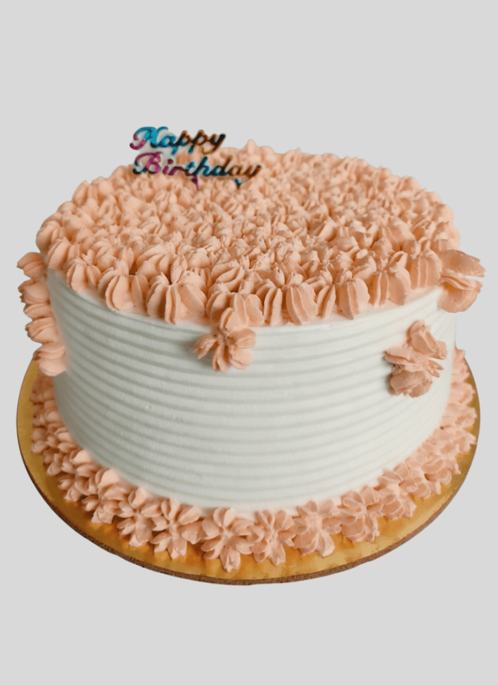 Beauteous Peachy Cake