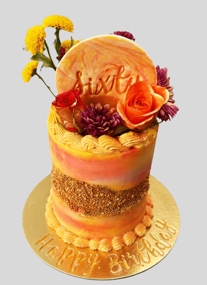 Exquisite Peachy Cake