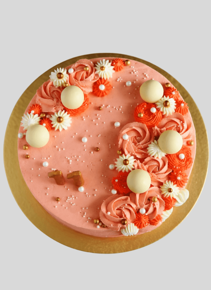 Wonderful Peachy Cake Design