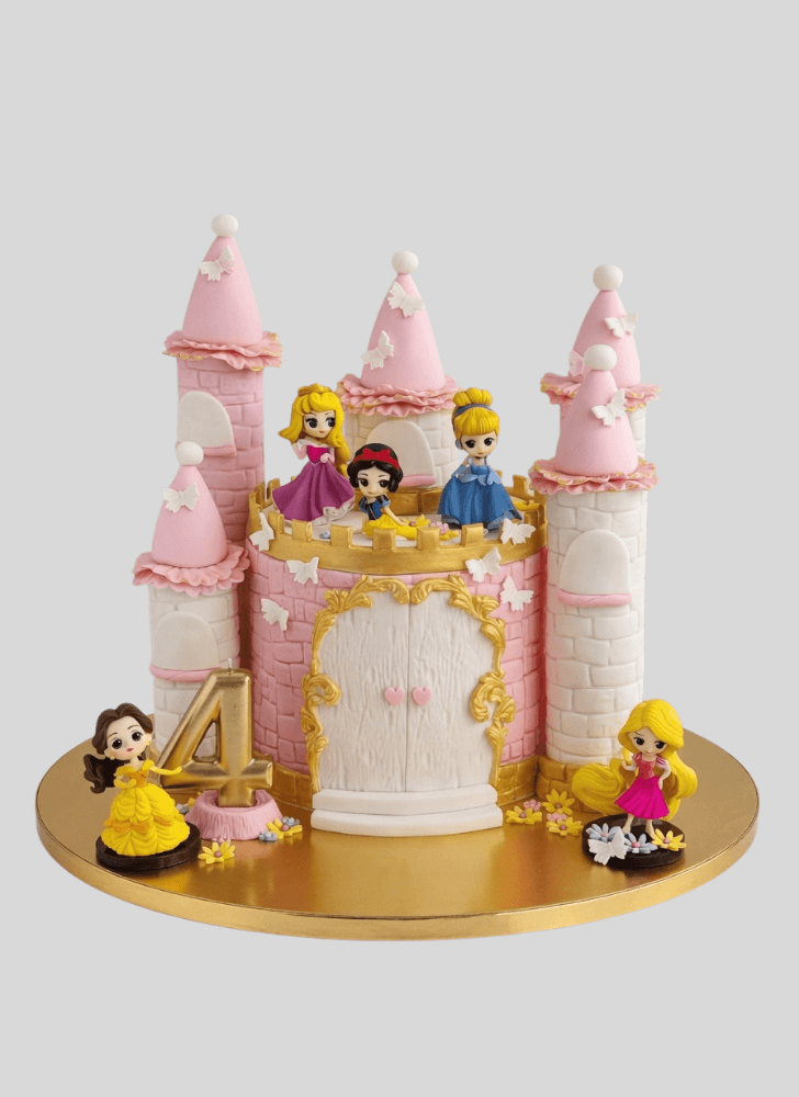 Admirable Princess Castle Cake Design
