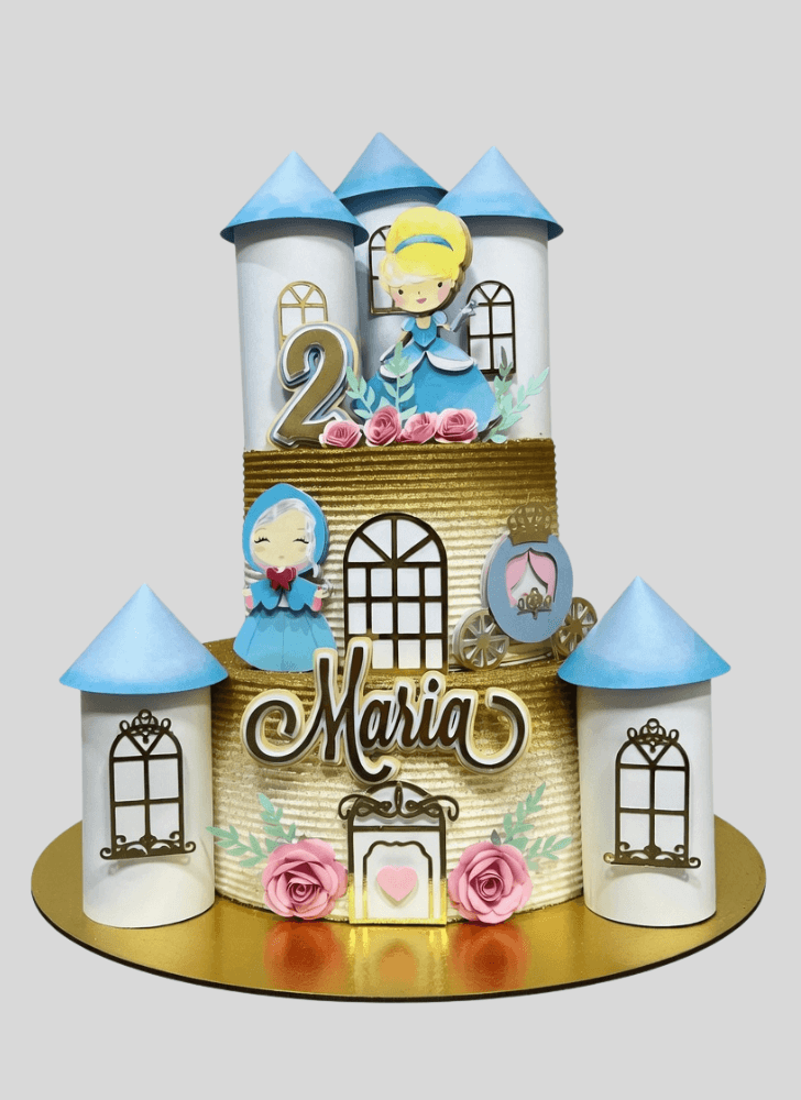 Appealing Princess Castle Cake