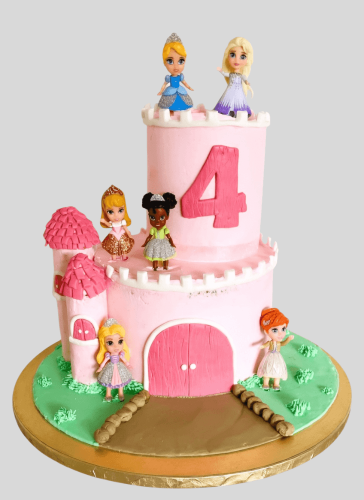 Charming Princess Castle Cake