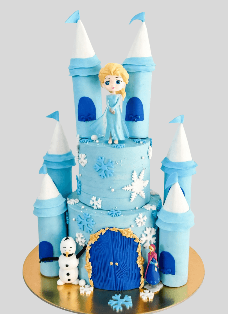 Comely Princess Castle Cake