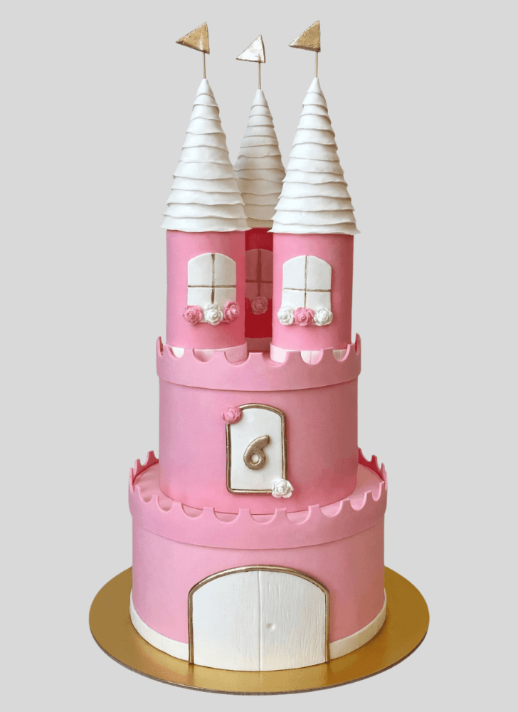 Cute Princess Castle Cake