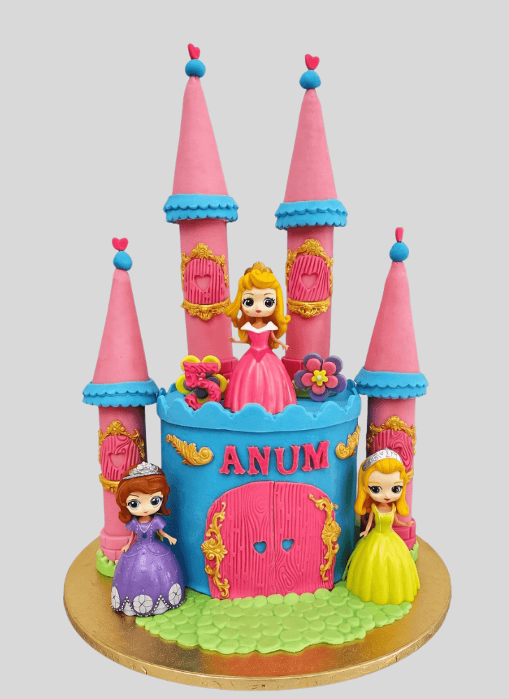 Delightful Princess Castle Cake