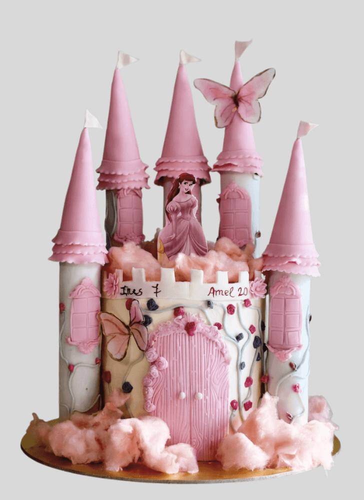 Excellent Princess Castle Cake
