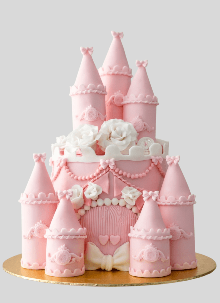 Good Looking Princess Castle Cake
