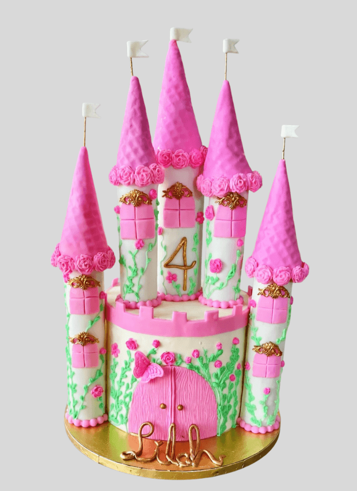 Lovely Princess Castle Cake Design