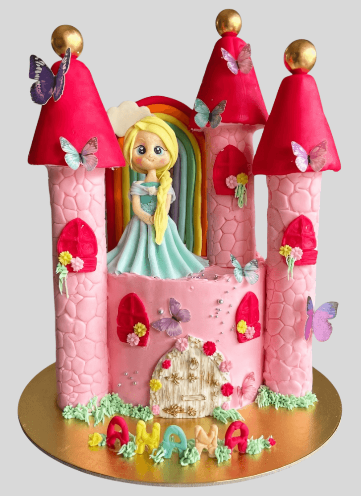 Magnetic Princess Castle Cake