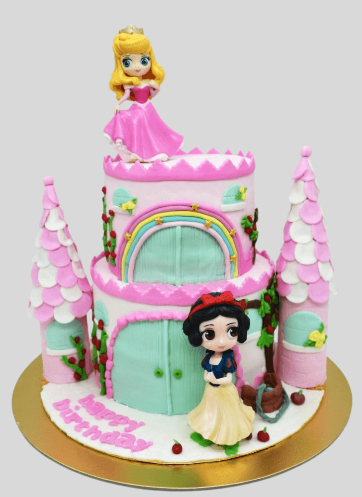 Nice Princess Castle Cake