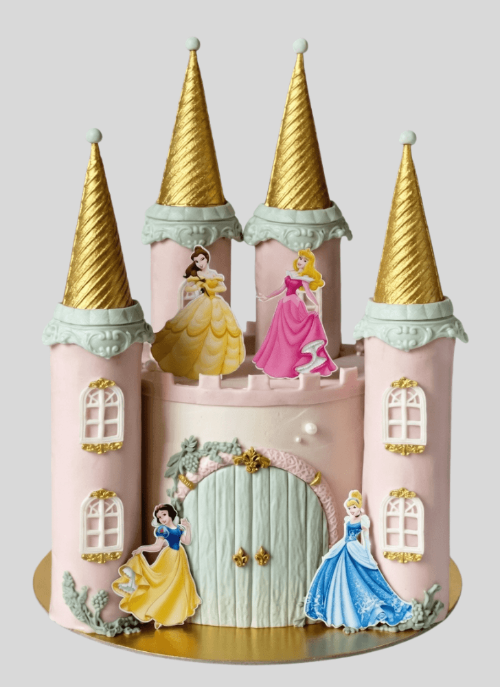 Radiant Princess Castle Cake