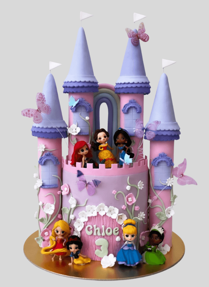 Ravishing Princess Castle Cake