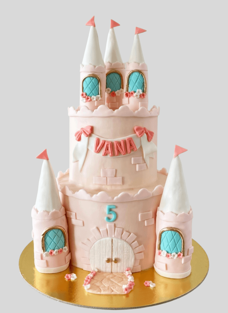 Refined Princess Castle Cake