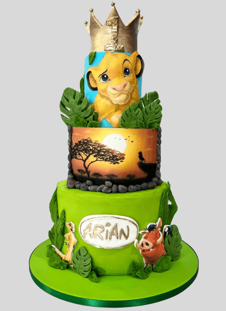Admirable Simba Cake Design
