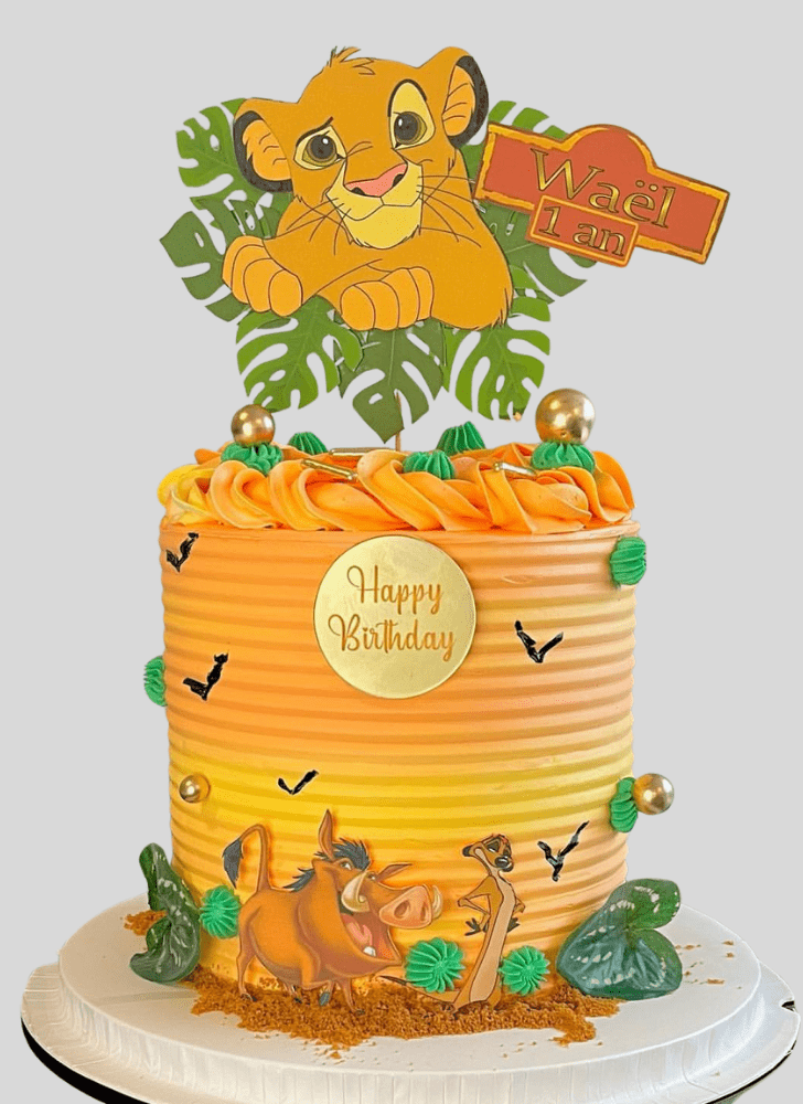 Graceful Simba Cake