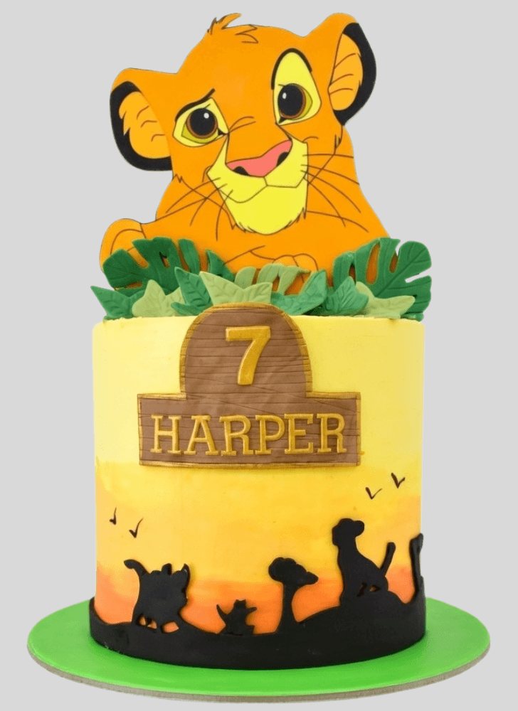 Wonderful Simba Cake Design