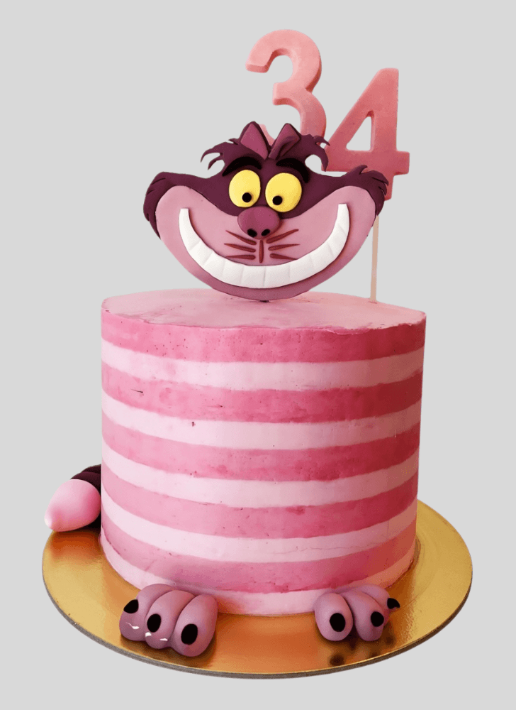 Classy Cheshire Cat Cake
